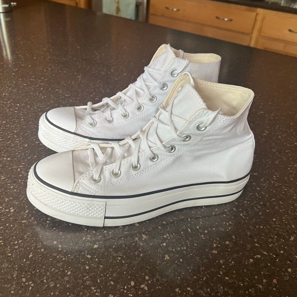 Women's CONVERSE All Star Chuck Taylor Lift Platform High Top Black Size 9.5